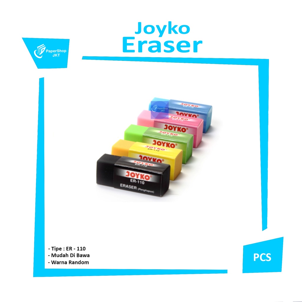 

JOYKO - Er-110 Penghapus Pensil Warna Warni Kecil - Pcs