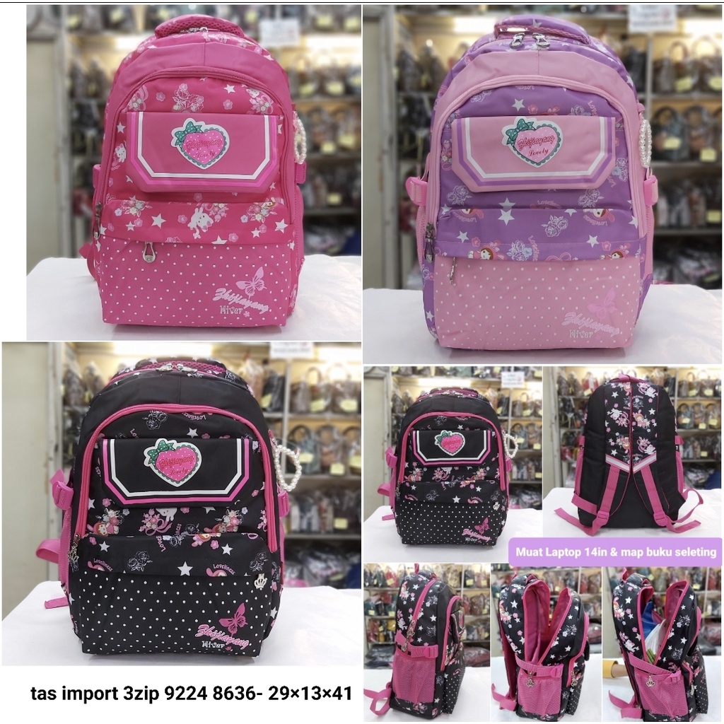 Tas import ransel sd anak perempuan anak laki