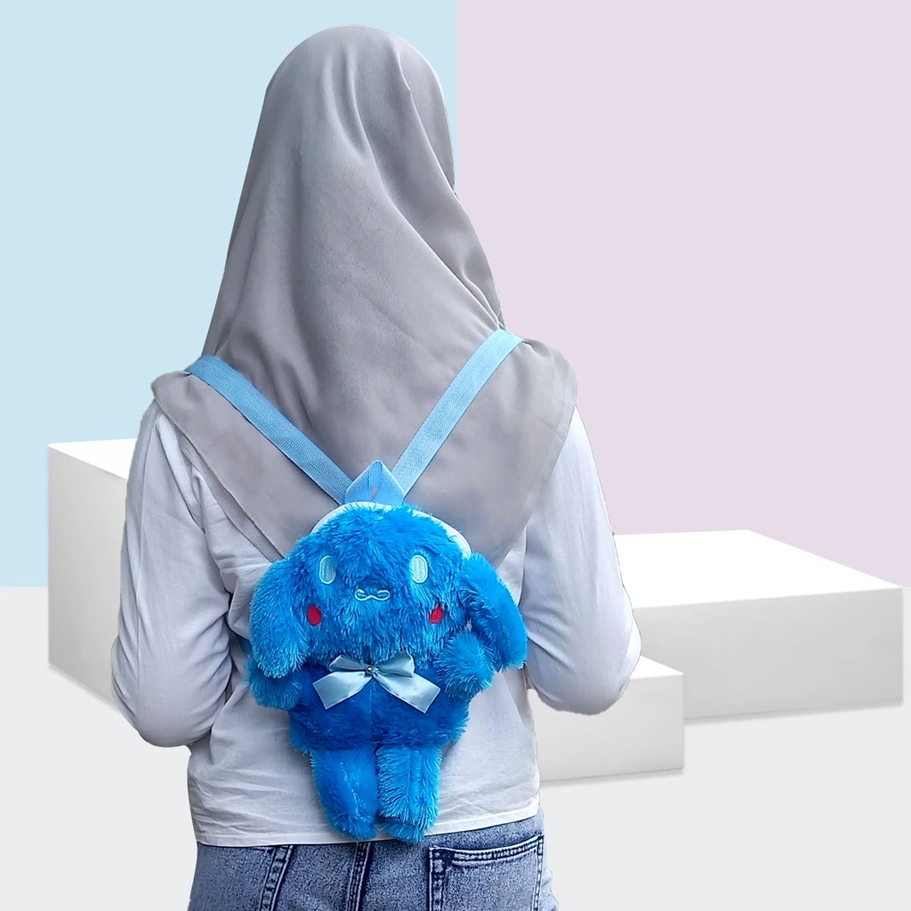 PROMO tas ransel boneka cinnamoroll Fashion Dewasa &amp; Anak Karakter Bulu Korea