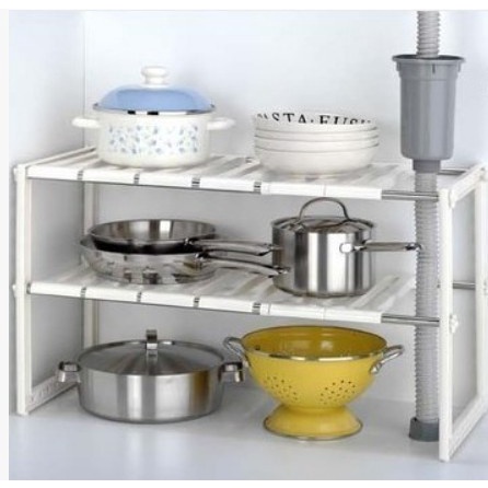 Rak Dapur Rak Dapur 2 Susun Serbaguna Rak Panci Kuali Wajan Dapur Rak Panci