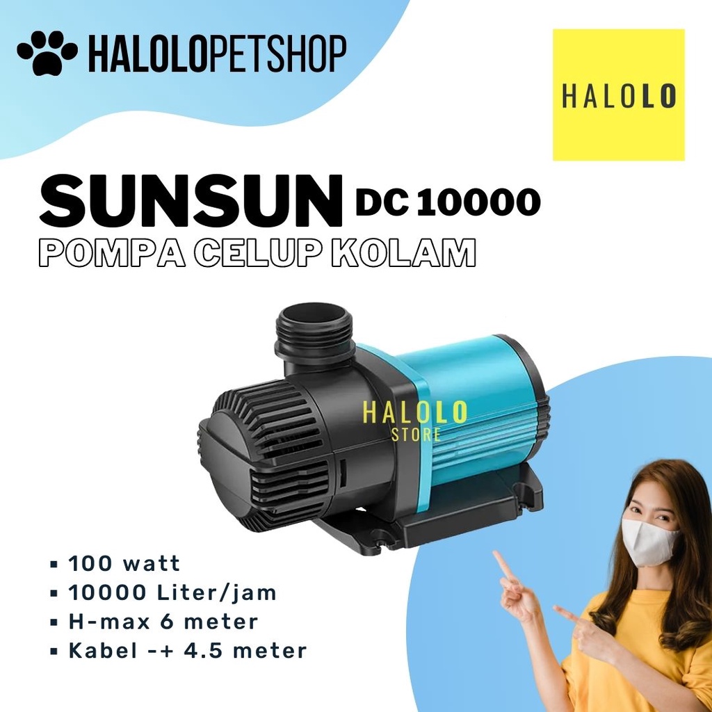 Pompa DC 10000 SUNSUN PUMPA DC Frequency Submersible Pump Pompa Celup