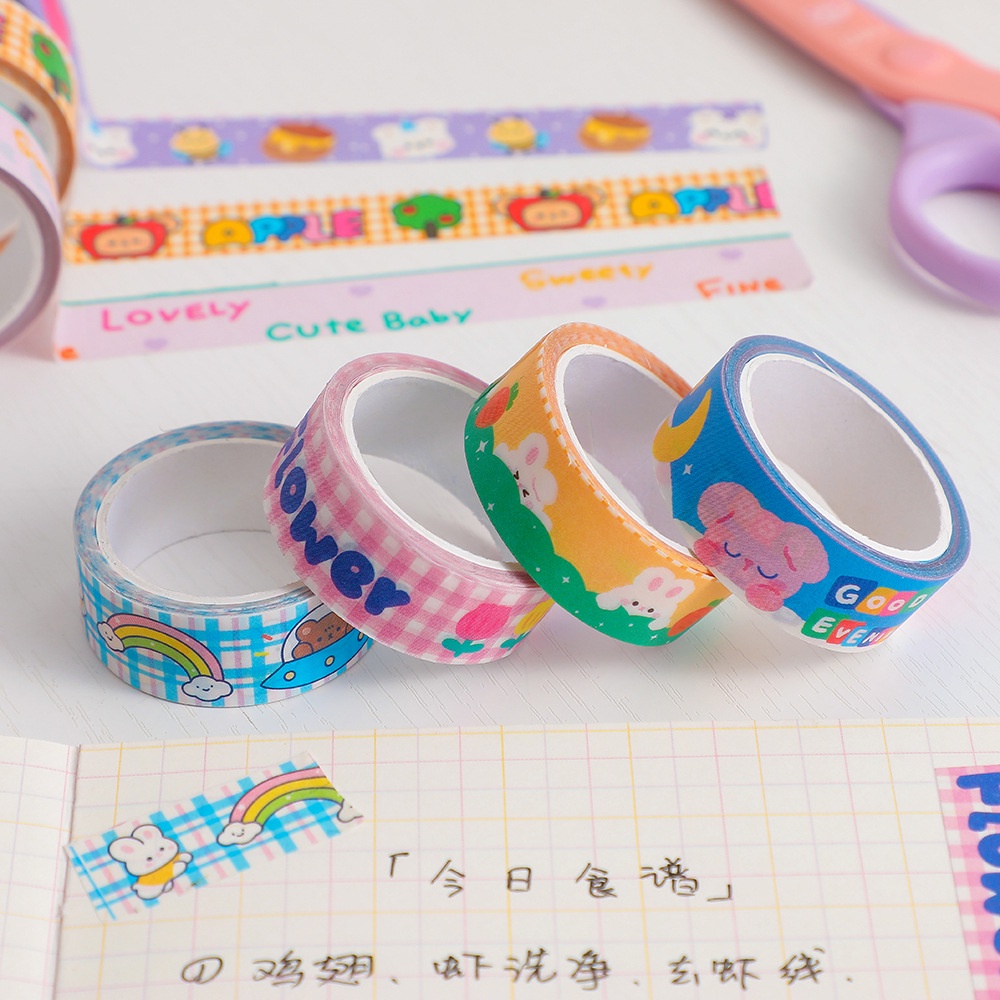 Selotip Cute Little Fresh Cartoon Tape Stationery Small Gift