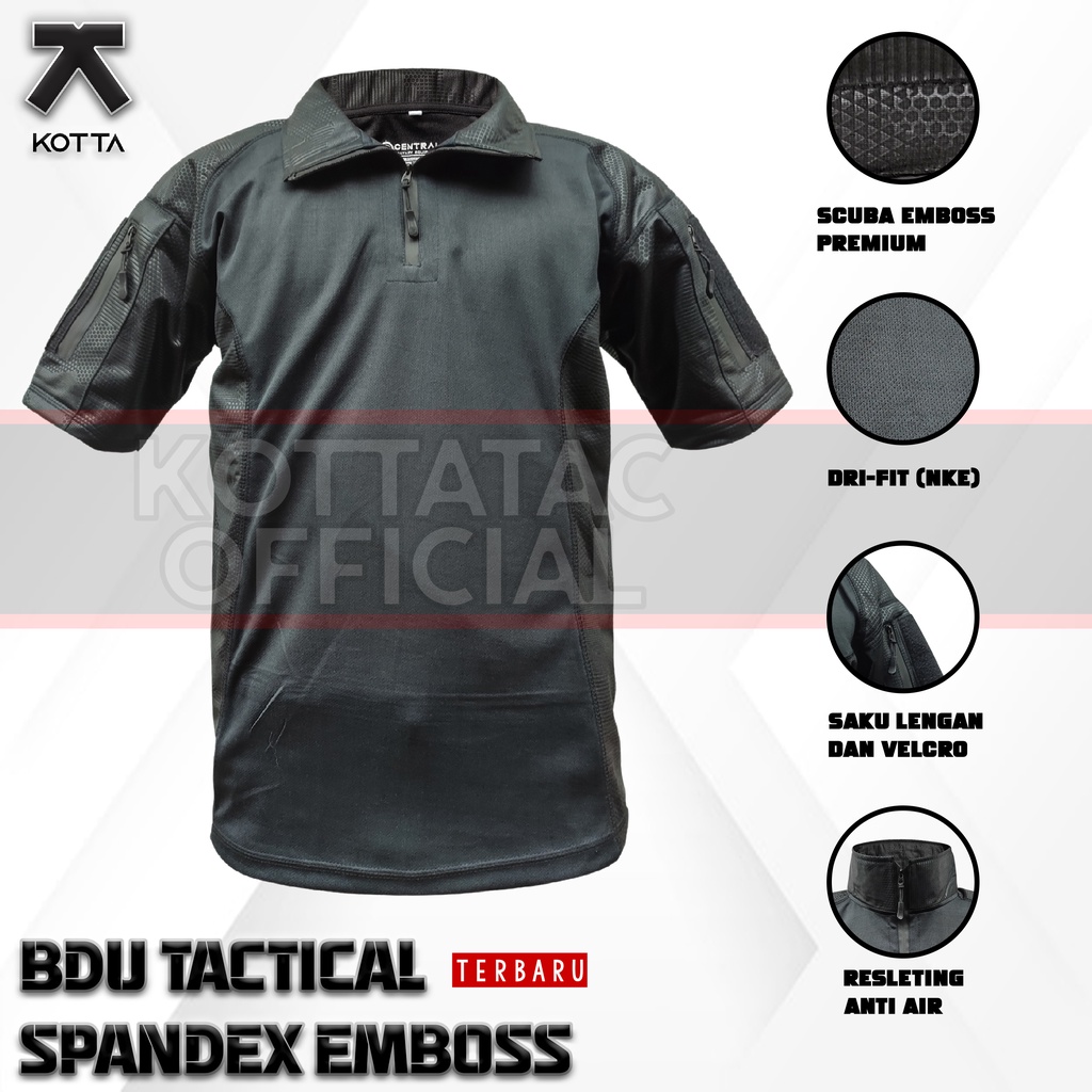 KAOS BDU COMBAT EMBOSS PREMIUM - KAOS TACTICAL SPANDEX EMBOSS - KAOS BDU DRYFIT - KAOS BDU COMBAT