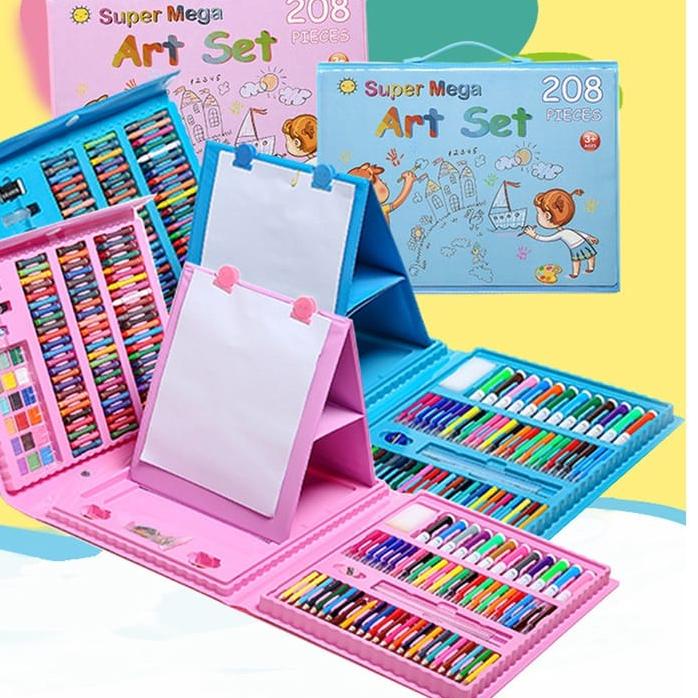 

Trend ✼ (COD)Crayon Anak Pengasah 208pcs Set Alat Menggambar Melukis Anak-anak Crayon Cat Air Pensil BEST SELLER;