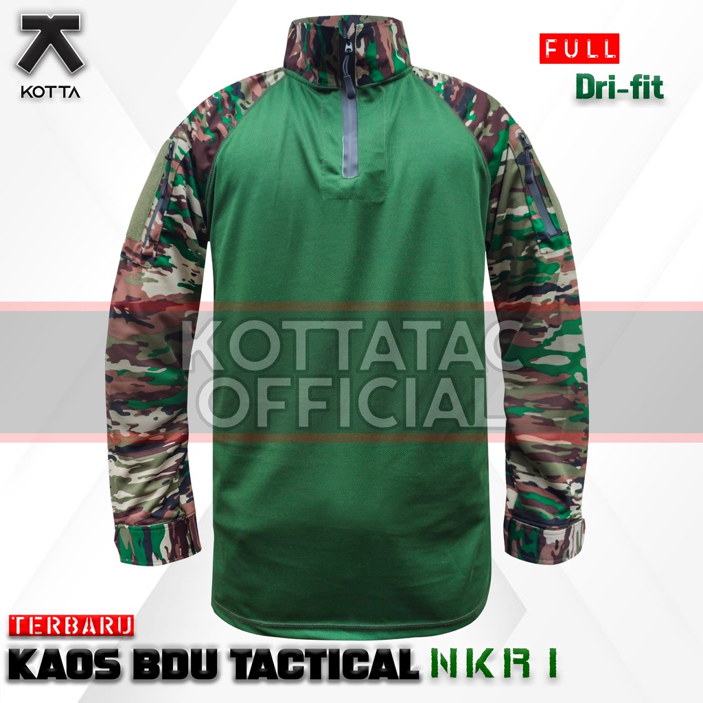 BAJU KAOS BDU TACTICAL LORENG NKRI TNI DRYFIT TERBARU
