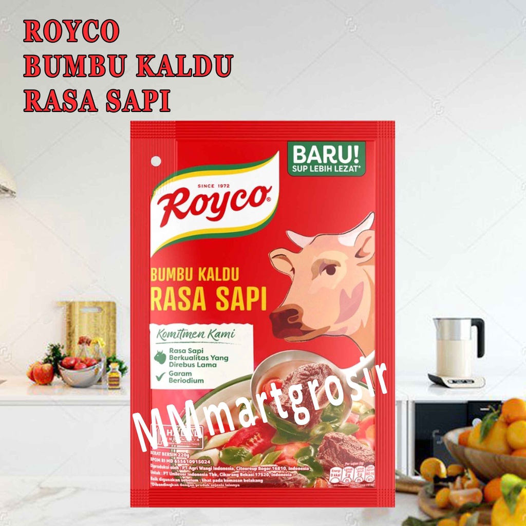 ROYCO BUMBU DAGING SAPI PILIHAN 220g/ PENYEDAP RASA/ KALDU RASA SAPI