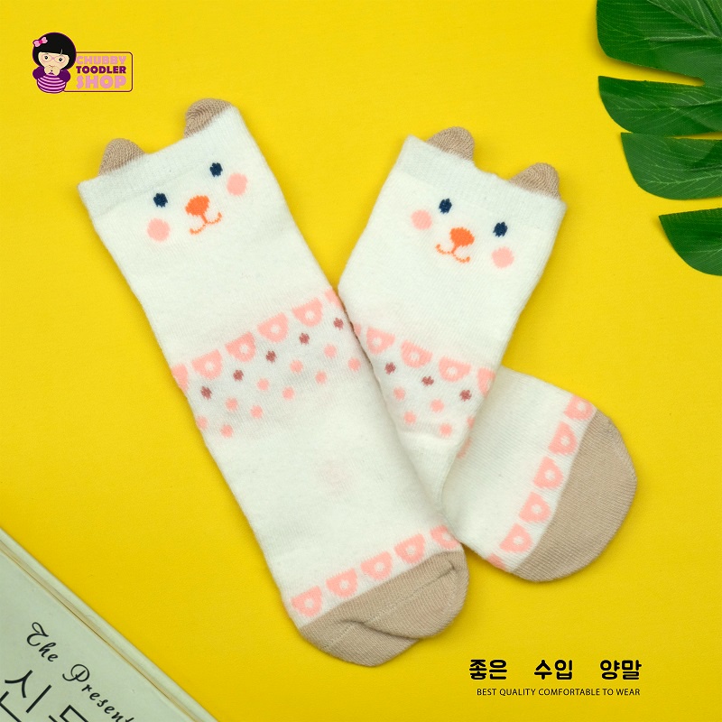 Minipetite SC2137  Kaus kaos kaki bayi anak balita lentur lembut bahan katun impor panda lucu