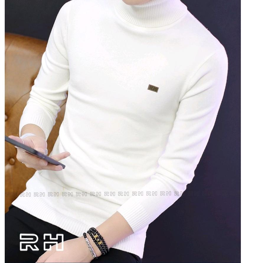 ★ Baju rajut kerah tinggi/sweater rajut turtleneck pria/switer turtle neck/switer kerah tinggi ۩