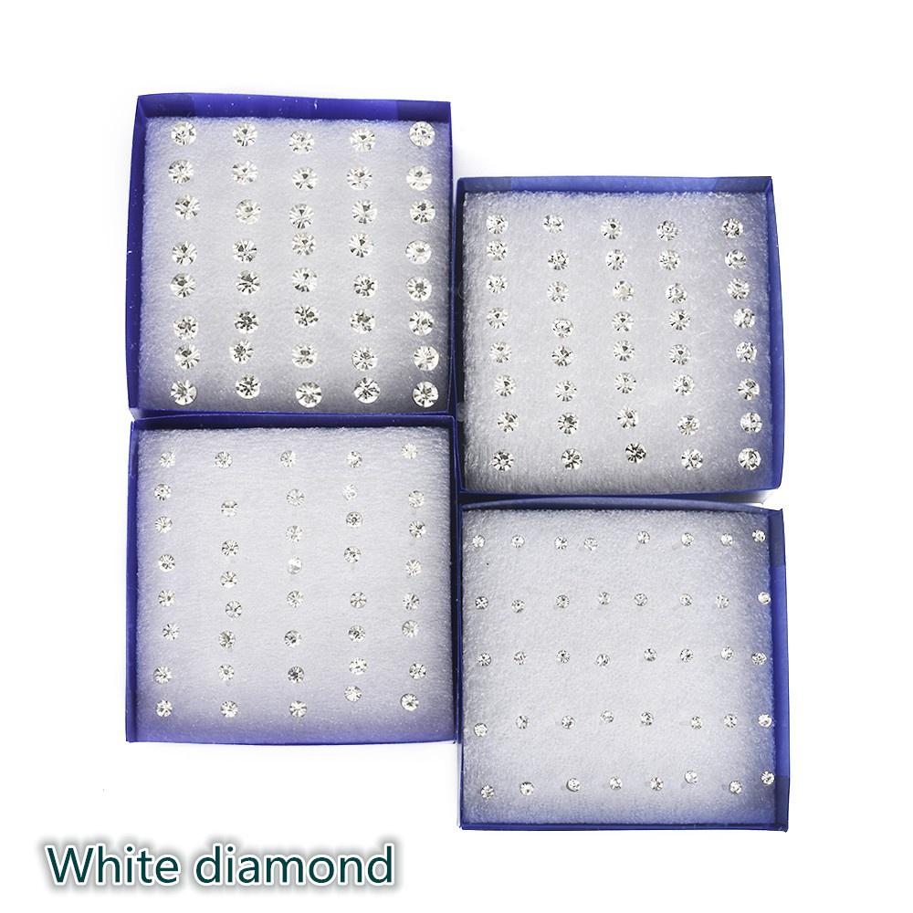 20pasang/set2per3 /4/5MM woman fashion Berlian Imitasi Elegan mini ear stud Earrings Hadiah Perhiasan