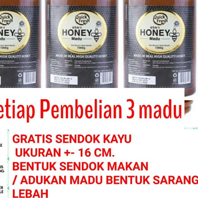 

✰ Quick Fresh Honey 1000 Gr Bucket. Quick Fresh honey 1 kg alami termurah ➻