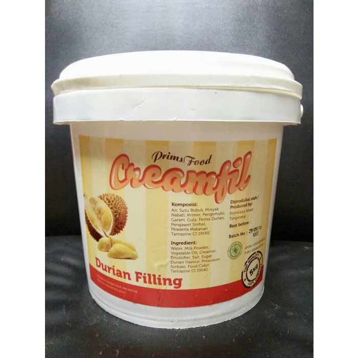 

Selai Creamfil Filling 5kg - Isian Roti Fla / Selai Primsfood