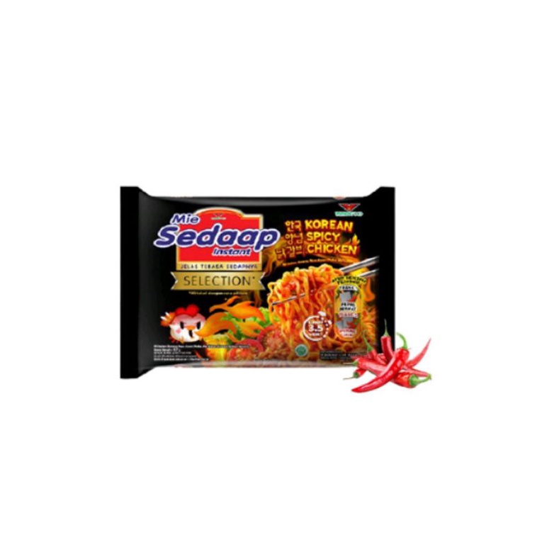 SEDAP SEDAAP Mie Instan Korean Spicy Chicken 87 gr