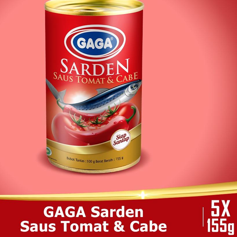 

♦ Beli 3 pcs GAGA Sarden Tomat Chilli 155g FREE 2 pcs GAGA Sarden Tomat Chilli 155g. (GG46) Ω