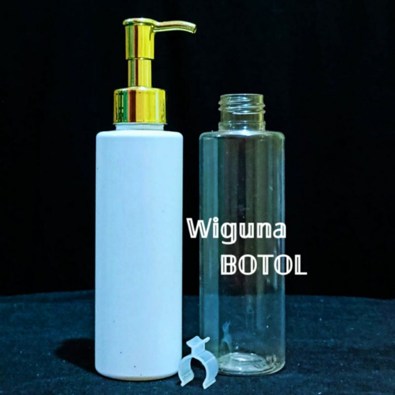 Botol Pump 150ml Model RF / Botol Rf 150ml Tutup Pump Luxury Gold