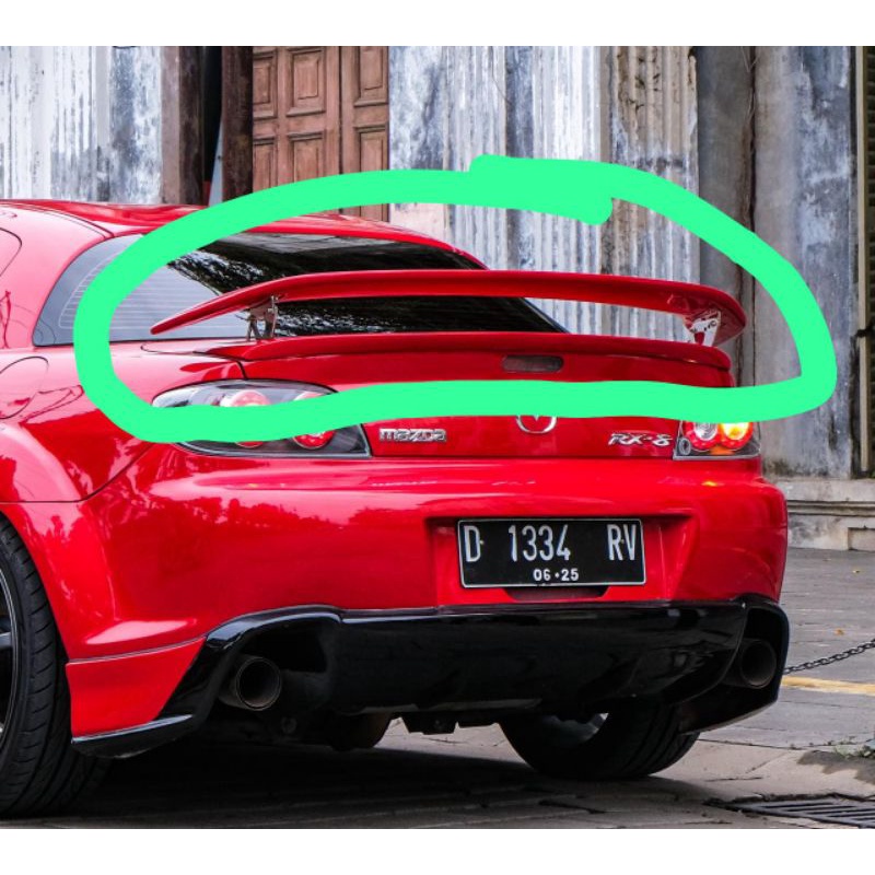 spoiler Mazda speed cat epoxy/hitam doff