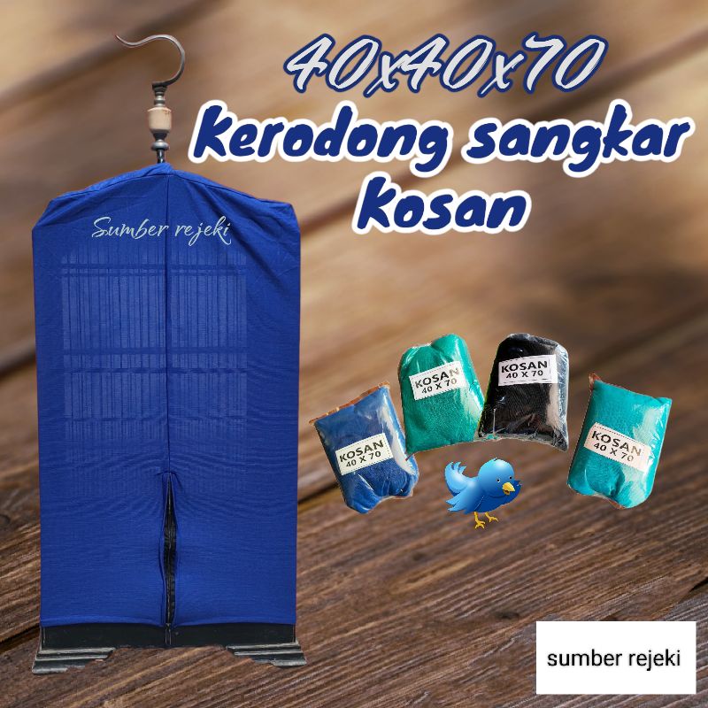 Kerodong khosan kosan 40x40x70 sangkar burung murah