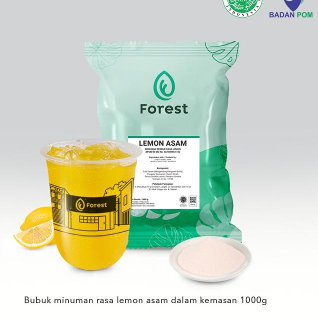 

✨BIG SALE✨ Bubuk Minuman LEMON SQUASH Powder 1000g - FOREST Bubble Drink murah