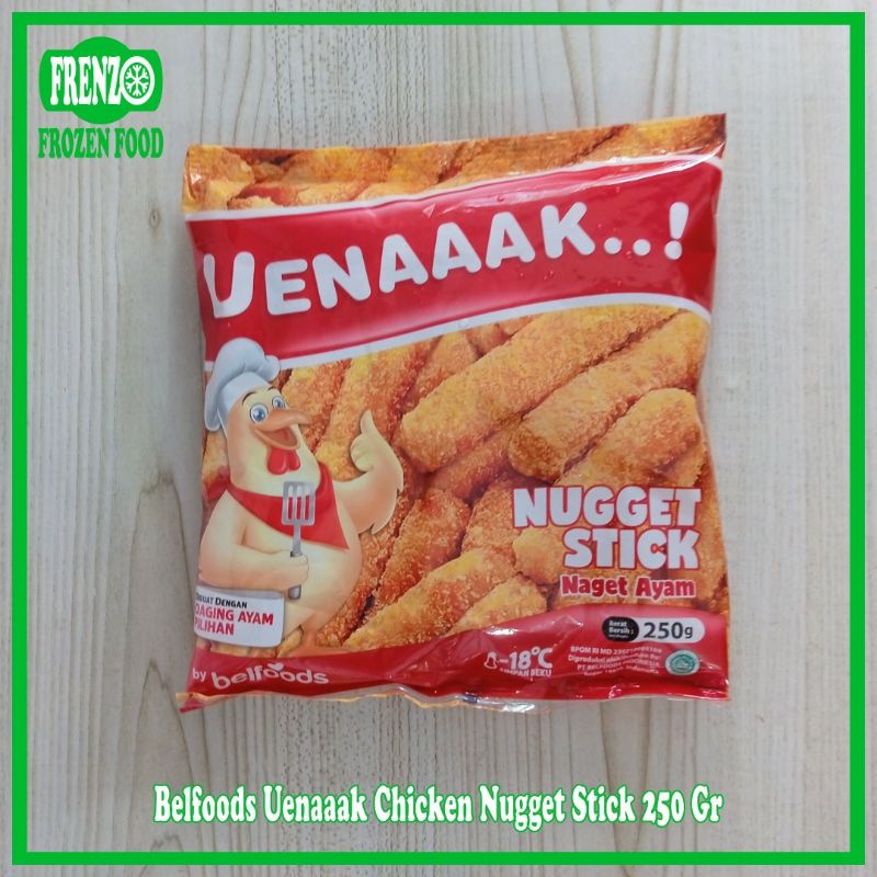 

Belfoods Uenak Chicken Nugget Stick 250Gr