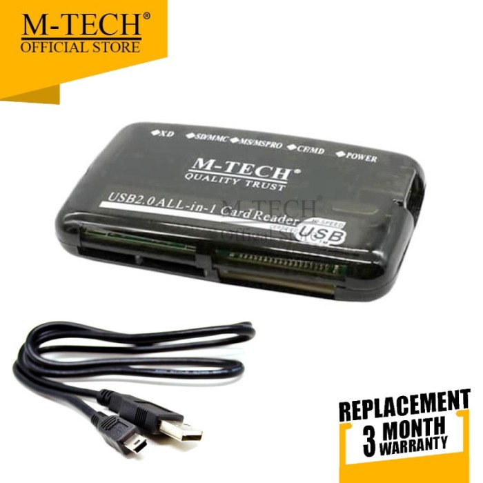 Card Reader M-Tech 6 Slot Transparant