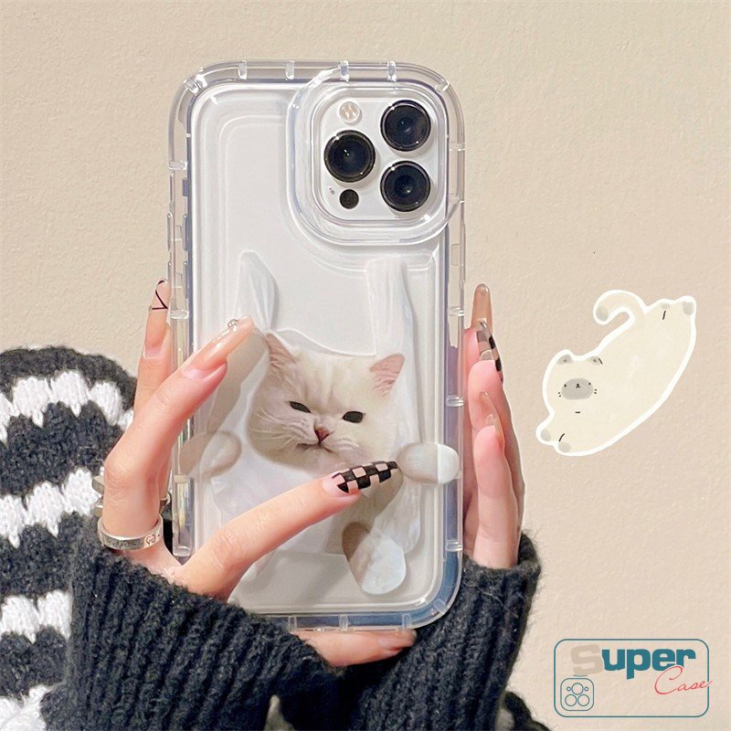 Case Untuk Realme C53 C55 C21Y C33 C15 C25 C30 C12 C25s C30 C17 C25Y C35 C20A C11 9I 7I 6i 5 5i 5s C1 C20 C3 C2 C11 2021pasangan Kucing Anjing Lucu Imut Shockproof Airbag Soft Cover