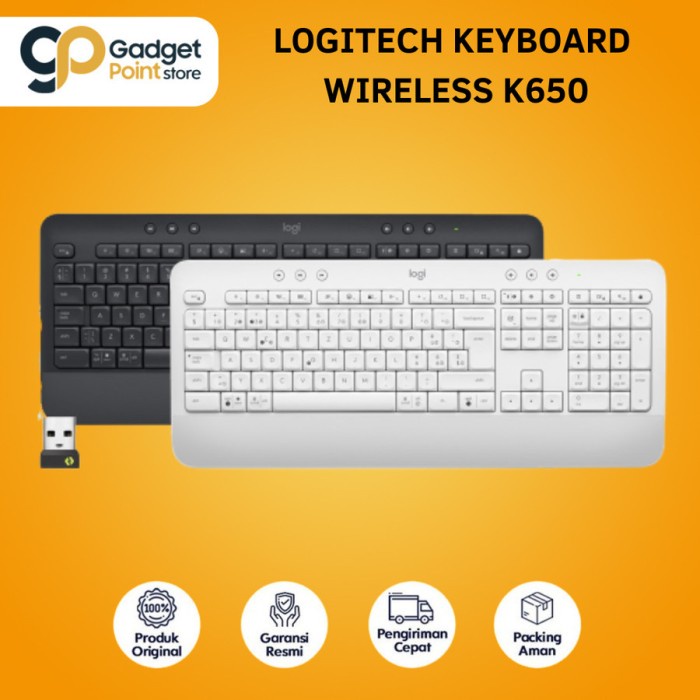 Keyboard Logitech Signature K650 Wireless Bluetooth Comfort - Garansi Resmi