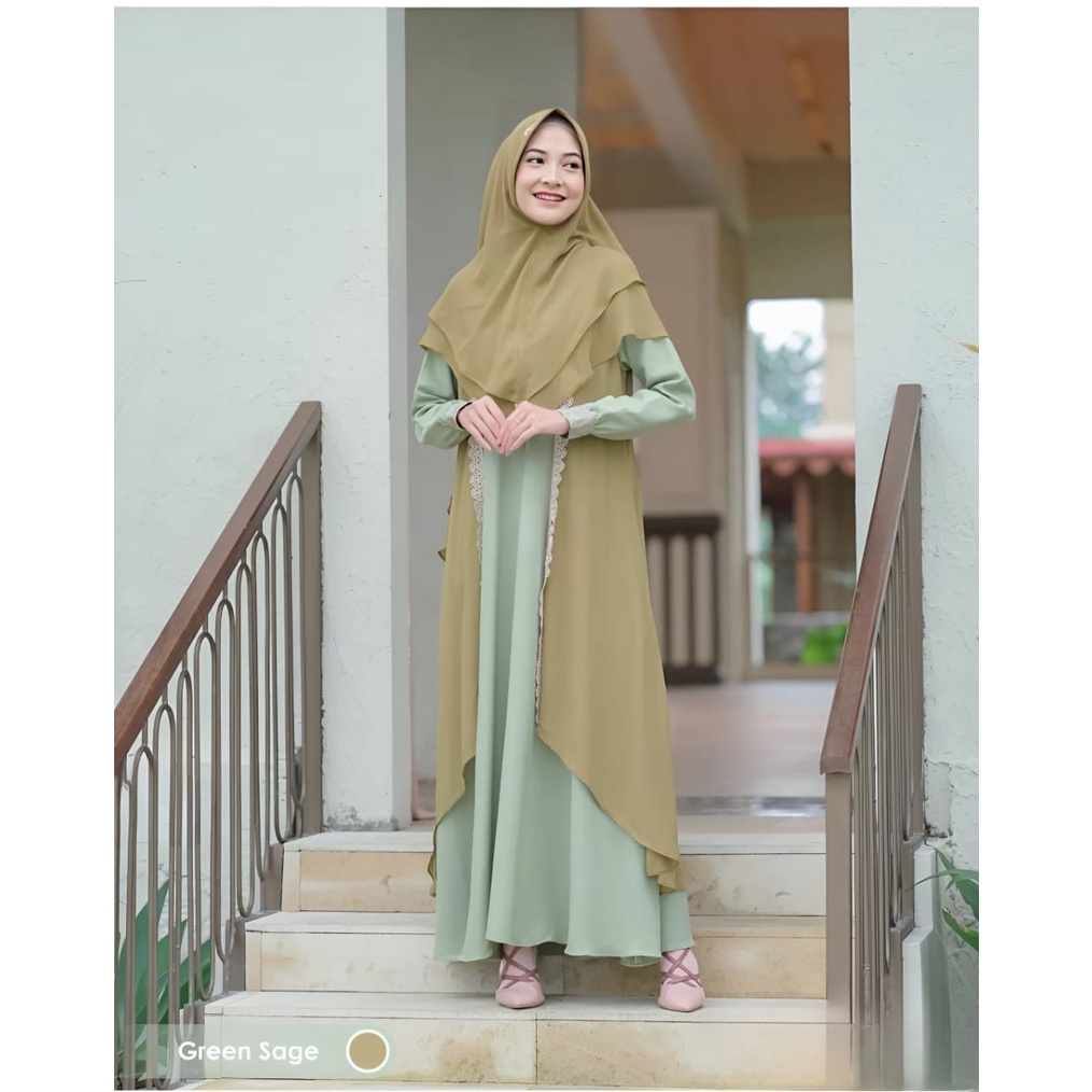 Serayya Couple Baju Pasangan Keluarga CP Fit To XL Besar l Gamis Ceruty Babydoll Kemaja Toyobo Premium