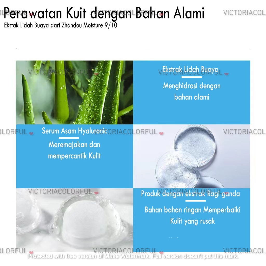LIFTHENG Hyaluronic Acid Saccharomyce Aloevera Gel Pelembap Wajah