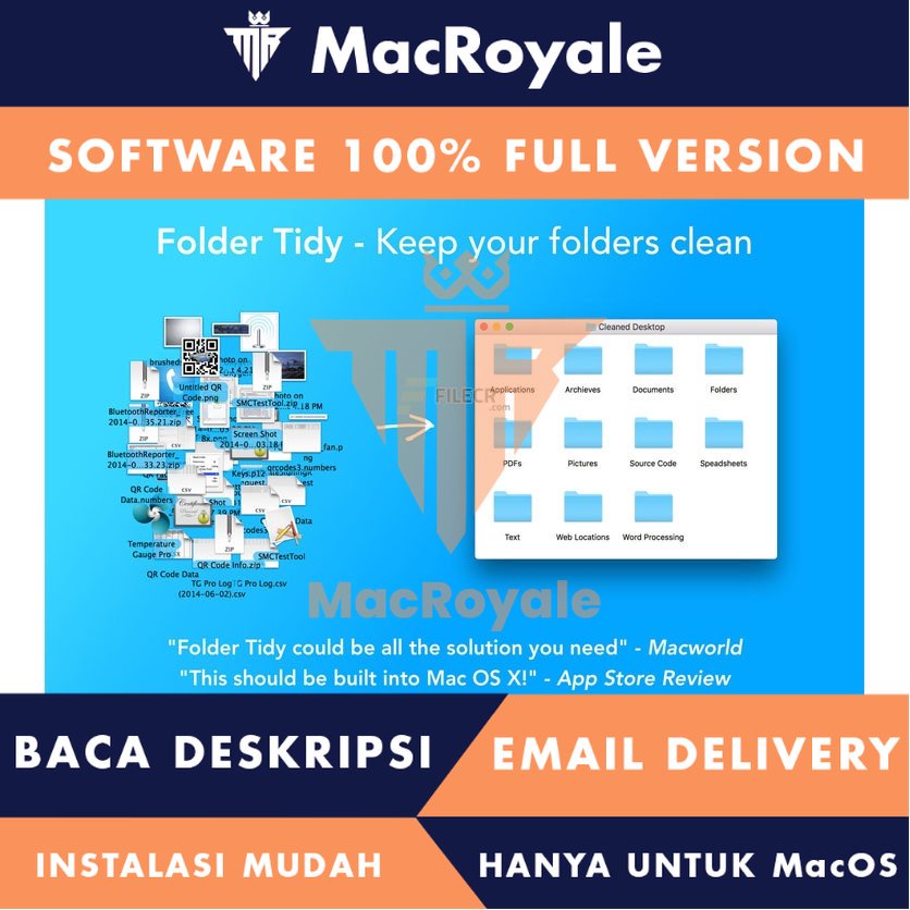 [MacOS] Folder Tidy Full Version Lifetime Full Garansi