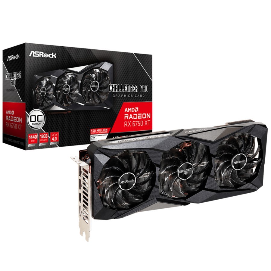 ASRock AMD Radeon RX 6750 XT Challenger Pro 12GB OC