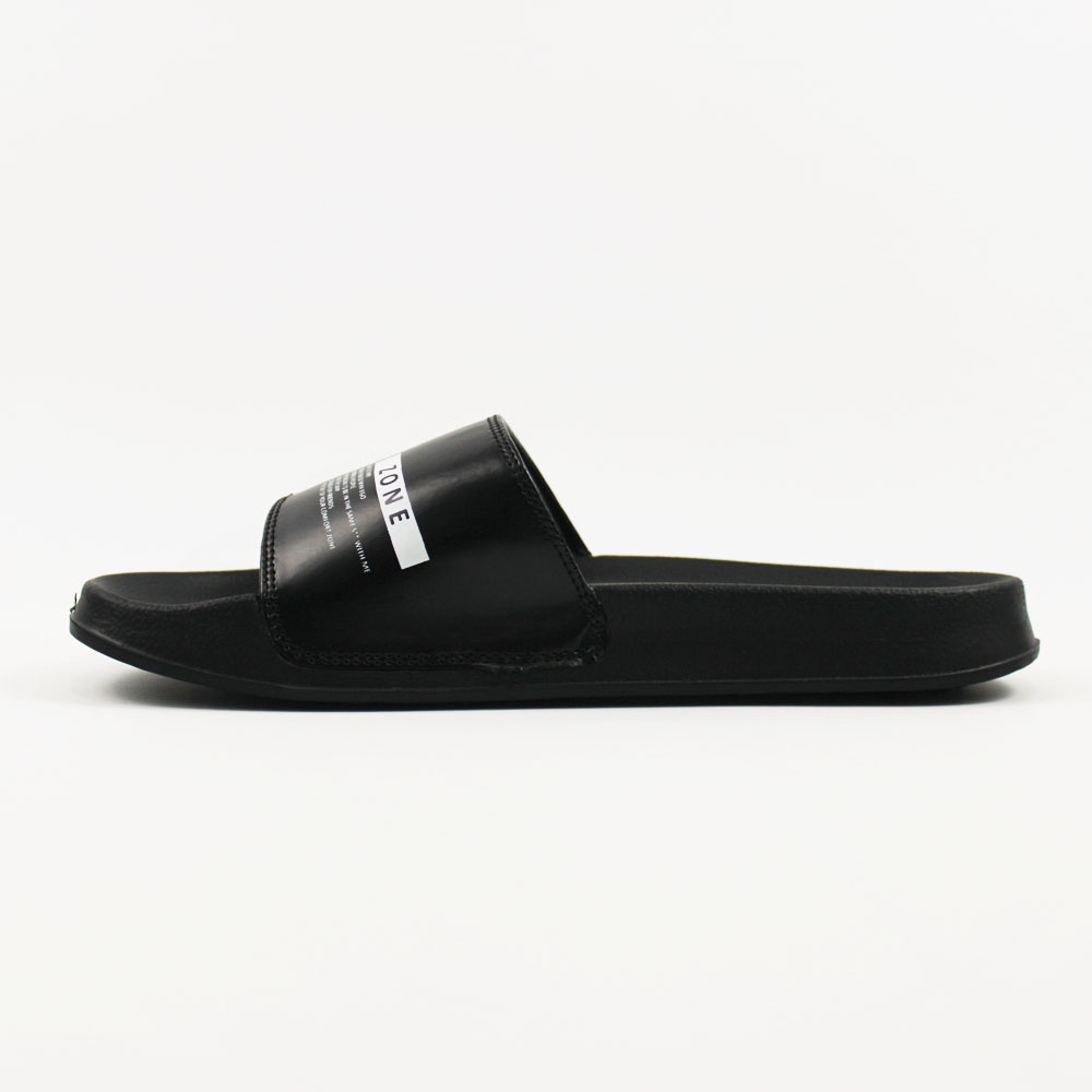 Sendal Slop Pria Wanita BOYSCODE Comfort Zone Fullblack/ Slide Pria / Slip On Pria / Sendal Cowok / Sendal Cewek