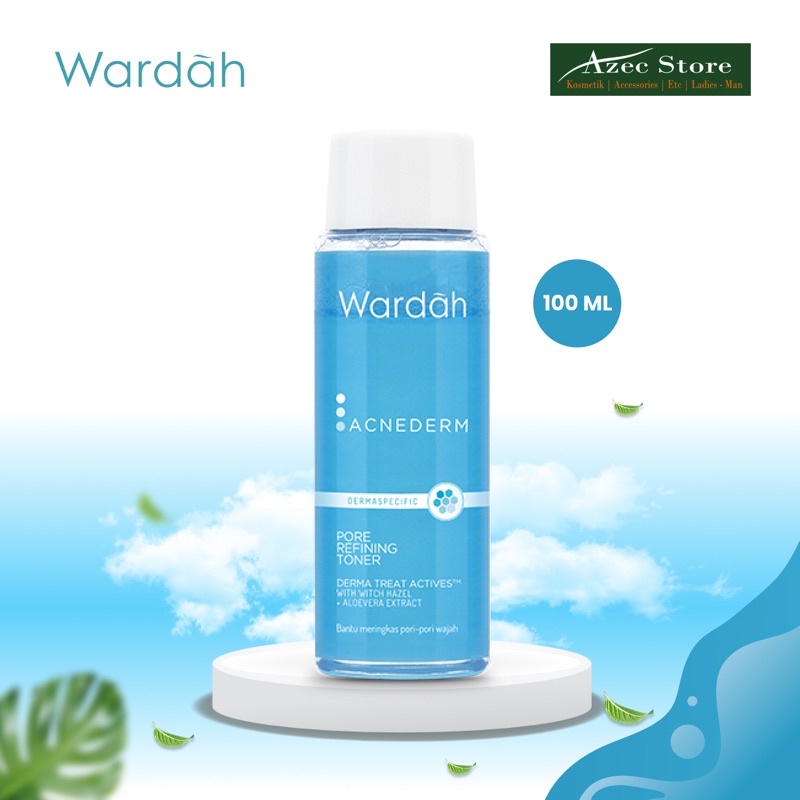 (READY &amp; ORI) Wardah Acnederm Pore Refining Toner Pembersih Wajah 100ml