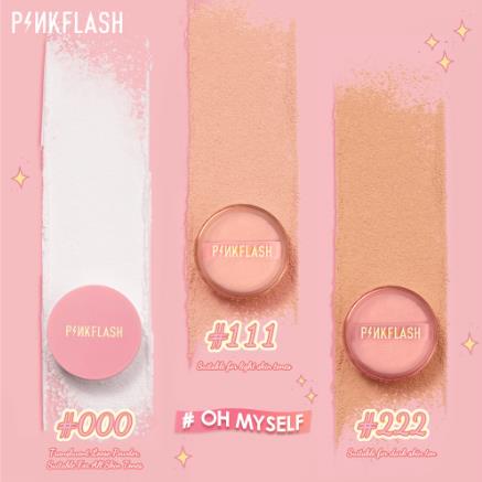 ^ KYRA ^ Pinkflash Lasting Matte Loose Powder Bedak Tabur Pink Flash PF-F06