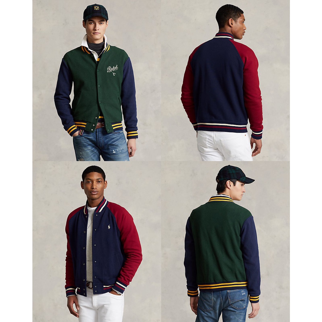Polo Ralph Lauren Fleece Baseball Jacket/fashion.branded2016