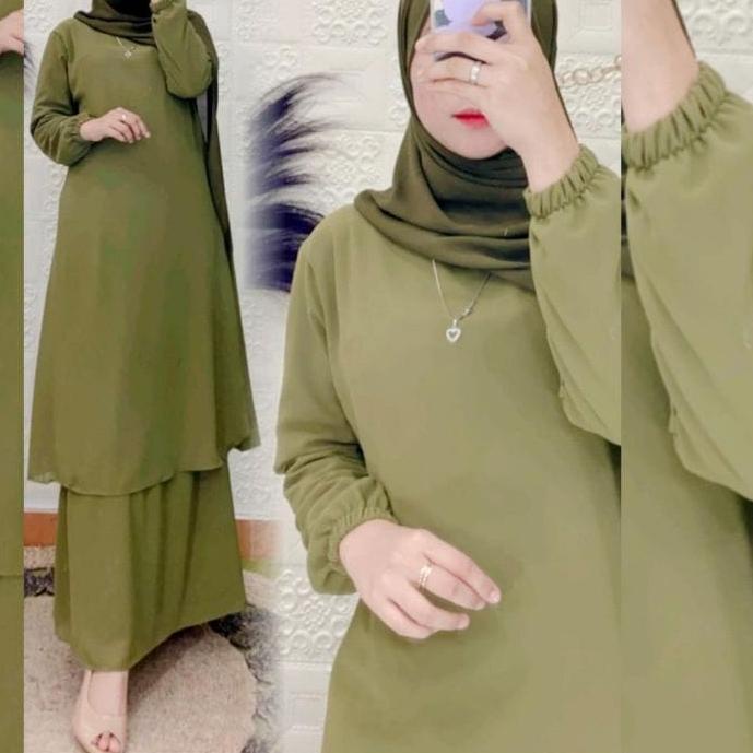 ✲ GAMIS CERUTY POLOS MALAYSIA/ MELAYU - BAHAN CERUTI + FULL PURING (COD) ✥