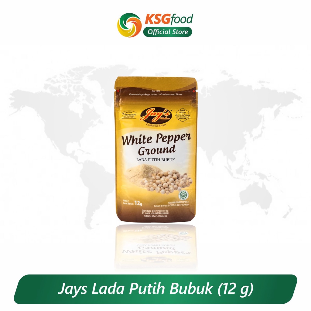 

JAY'S WHITE PEPPER GROUND SACHET 12GR