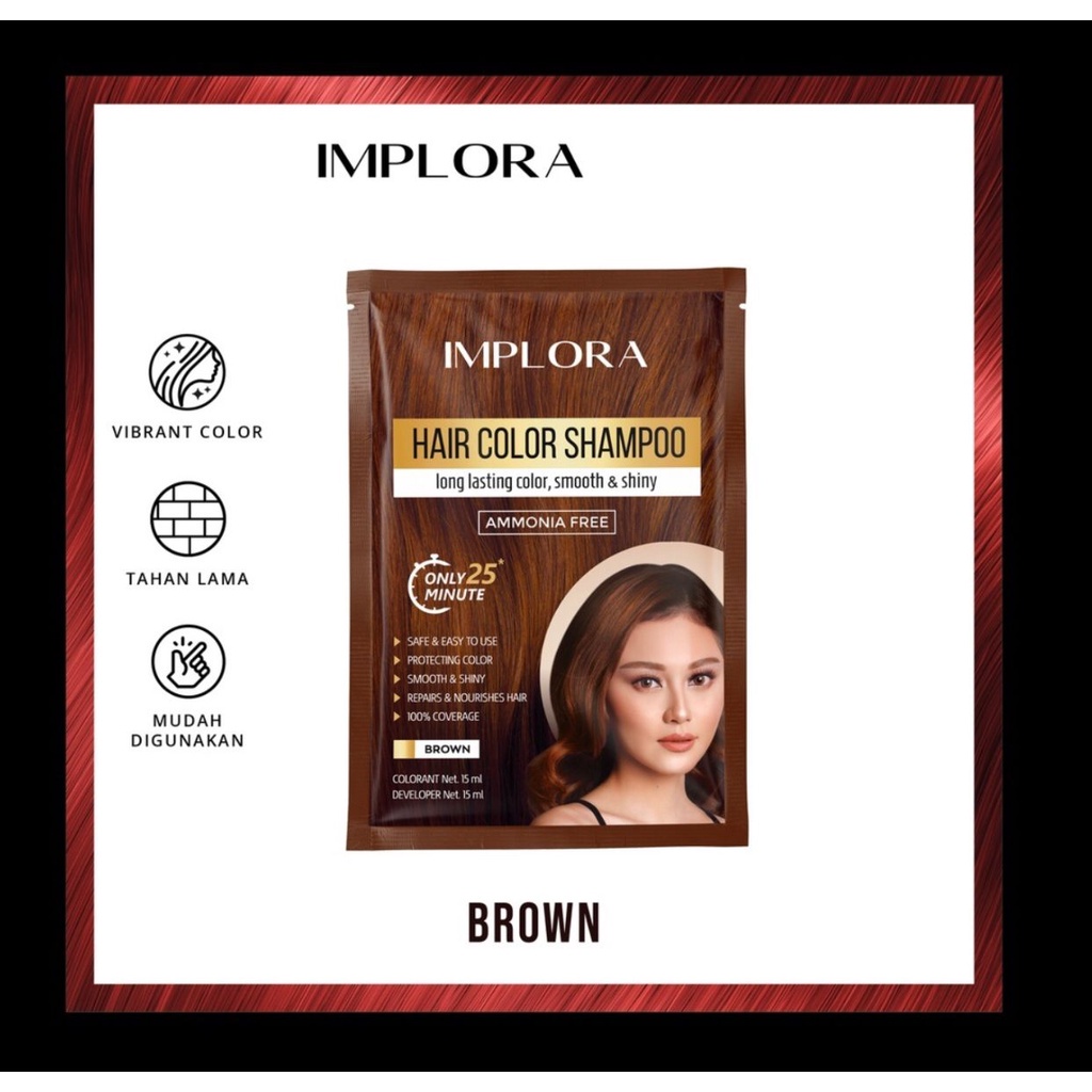 ✿ELYSABETHME✿ IMPLORA hair color semir permanent anti rambut rusak bercabang pewarna coloring