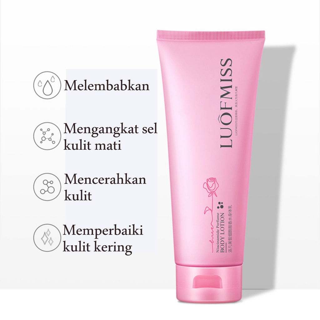 LUOFMISS Parfum Body Lotion Menutrisi Kulit Putih Halus Lembut Melembabkan 100 ML