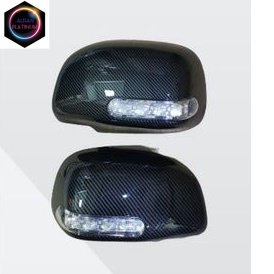 Cover spion carbon+lampu Innova lama 2005-2011.