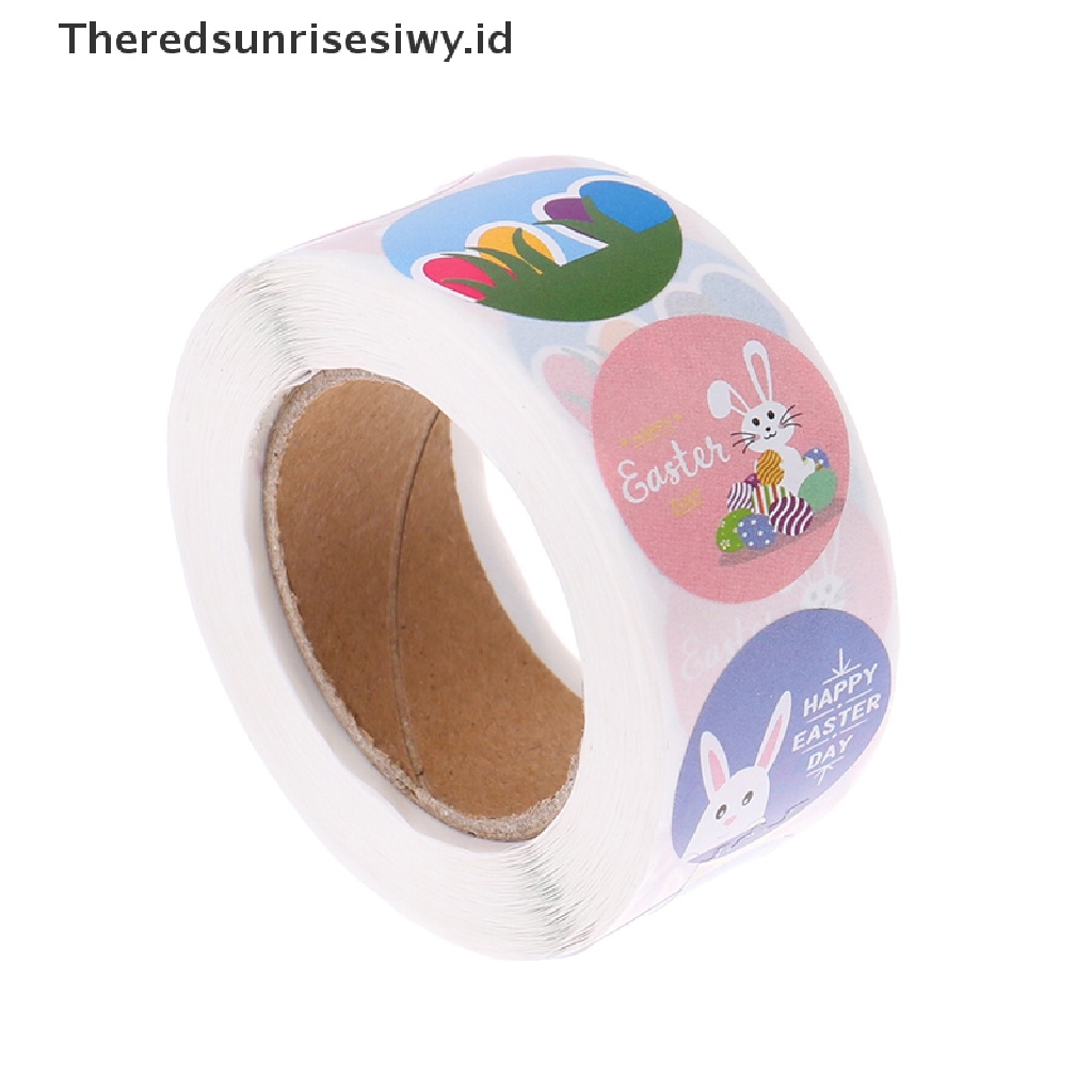 # Baju Lebaran # Happy Easter Stiker Kelinci Self Adhesive Seal Label Sticker Dekorasi Handmade~