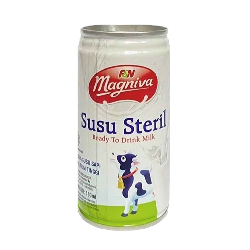 F&amp;N MAGNIVA/ SUSU STERIL/ SUSU MURNI/ KALSIUM TINGGI/180ml