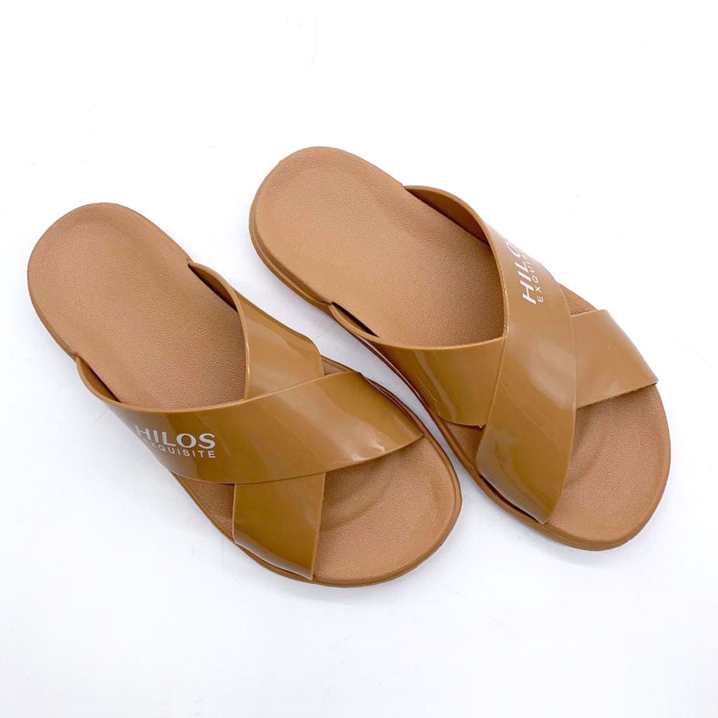 Sandal Selop Wanita Terbaru Sendal Cewek Bahan Karet Tali Silang Uk.36-40