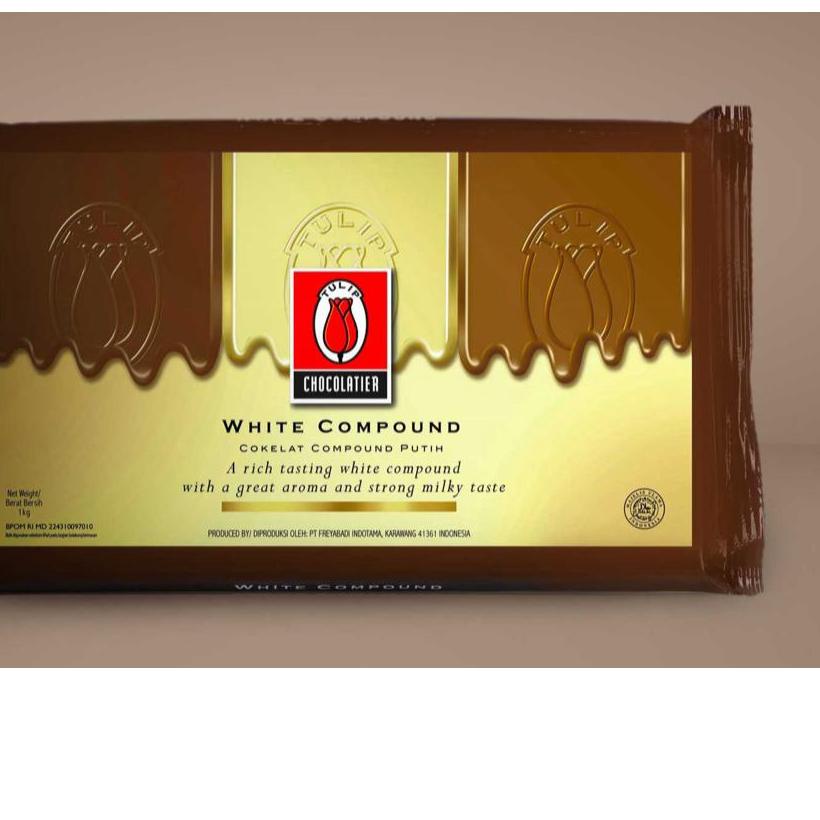 

☈ Coklat Tulip White Chocolate Compound 1kg ♩