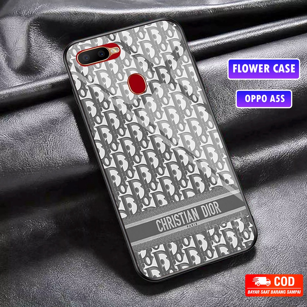 Case OPPO A5S/A7.A12/A11K [P2] Softcase Glass Kaca Fashion Casing Anime Christian Dior tumblr PELANG