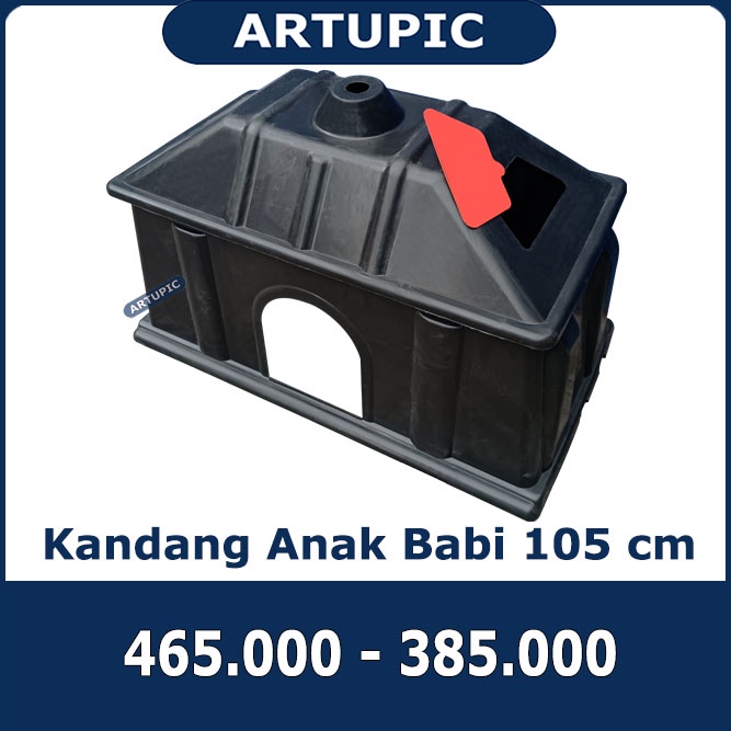 Kandang Anak Babi 105cm HITAM Anjing Kucing Domba Pemanas Babi Piglet Box