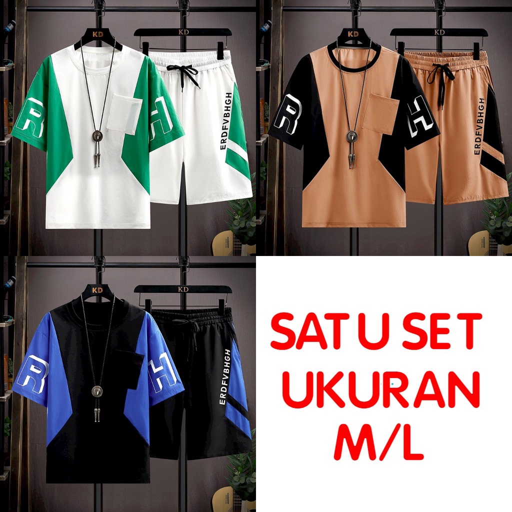 Asgard777 - SETELAN HR / baju cowok / baju pendek cowok / baju cowok / celana pendek / celpen