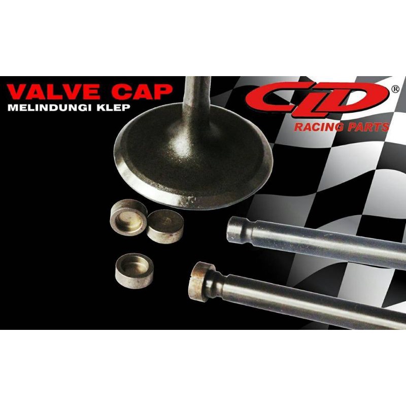 TOPI KLEP SIM KLEP VALVE CAP CLD RACING BATANG 4,5MM & 5MM (harga 1set/isi 2biji)