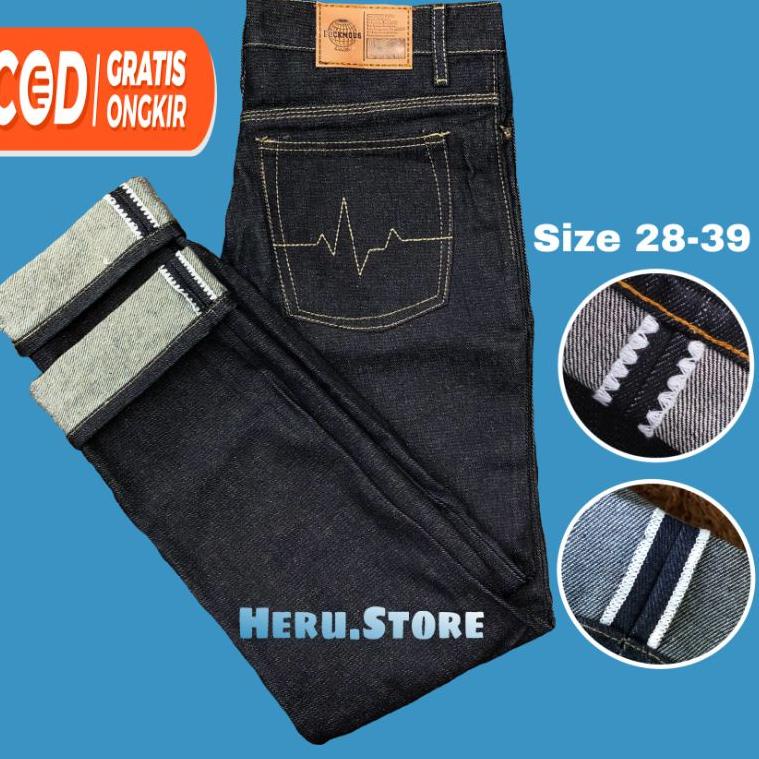 Paling Laris RAW DENIM SELVEDGE 16.OZ - Denim Selvedge Fuckmous Apparel - Celana Jeans - Celana Deni