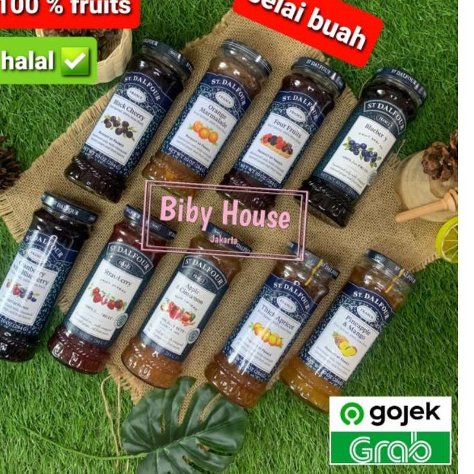 

☞ SELAI BUAH ST DALFOUR 284 GR 100 % FRUIT SPREAD ORIGINAL HALAL ❁