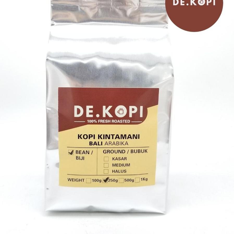 

☈ Kopi Asli Bali Kintamani Arabica 250 Gram Aroma Semerbak Fresh Roasted Bean ⅍