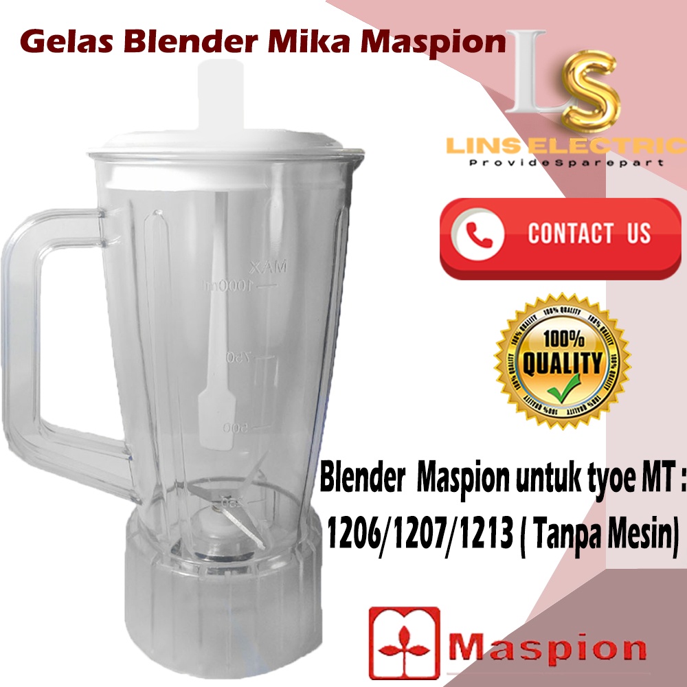 GELAS Blender mika Cocok Untuk Maspion MT 1206/1207/1213